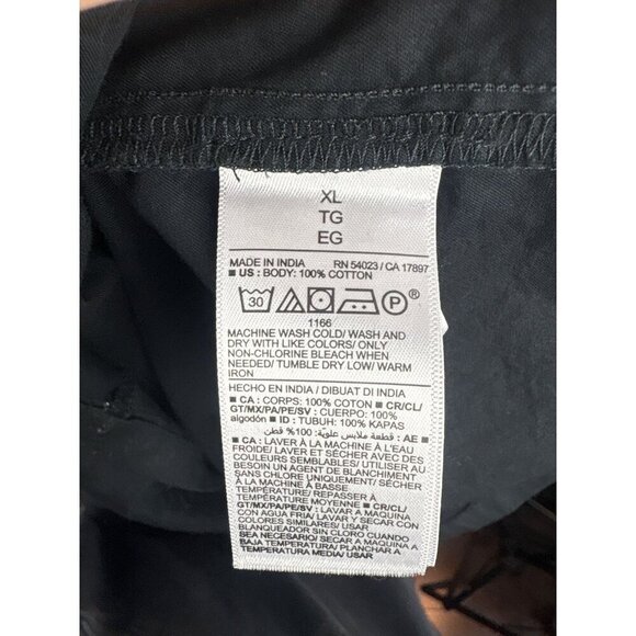 Old Navy Womens Black Sleeveless Dress XL 100% Cotton Made In India - Picture 5 of 6